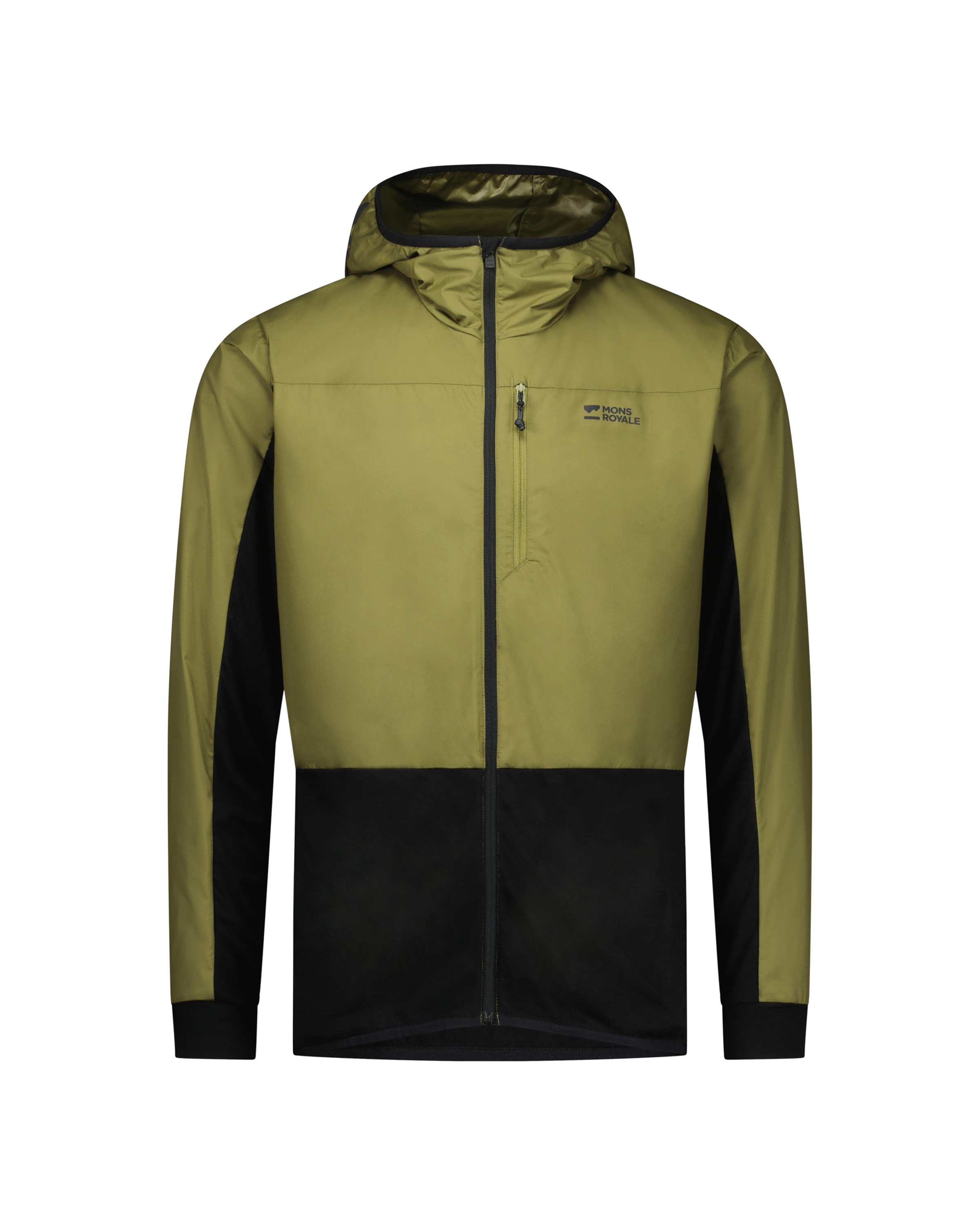 701432 100769 1171 888 201 mens diversion merino wind jacket fern black
