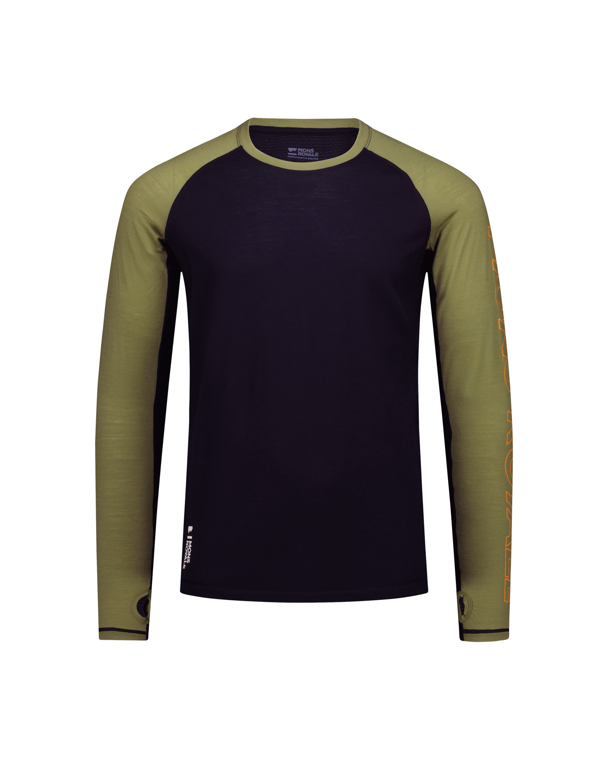 701516 100079 1165 888 201 mens temple merino long sleeve fern black