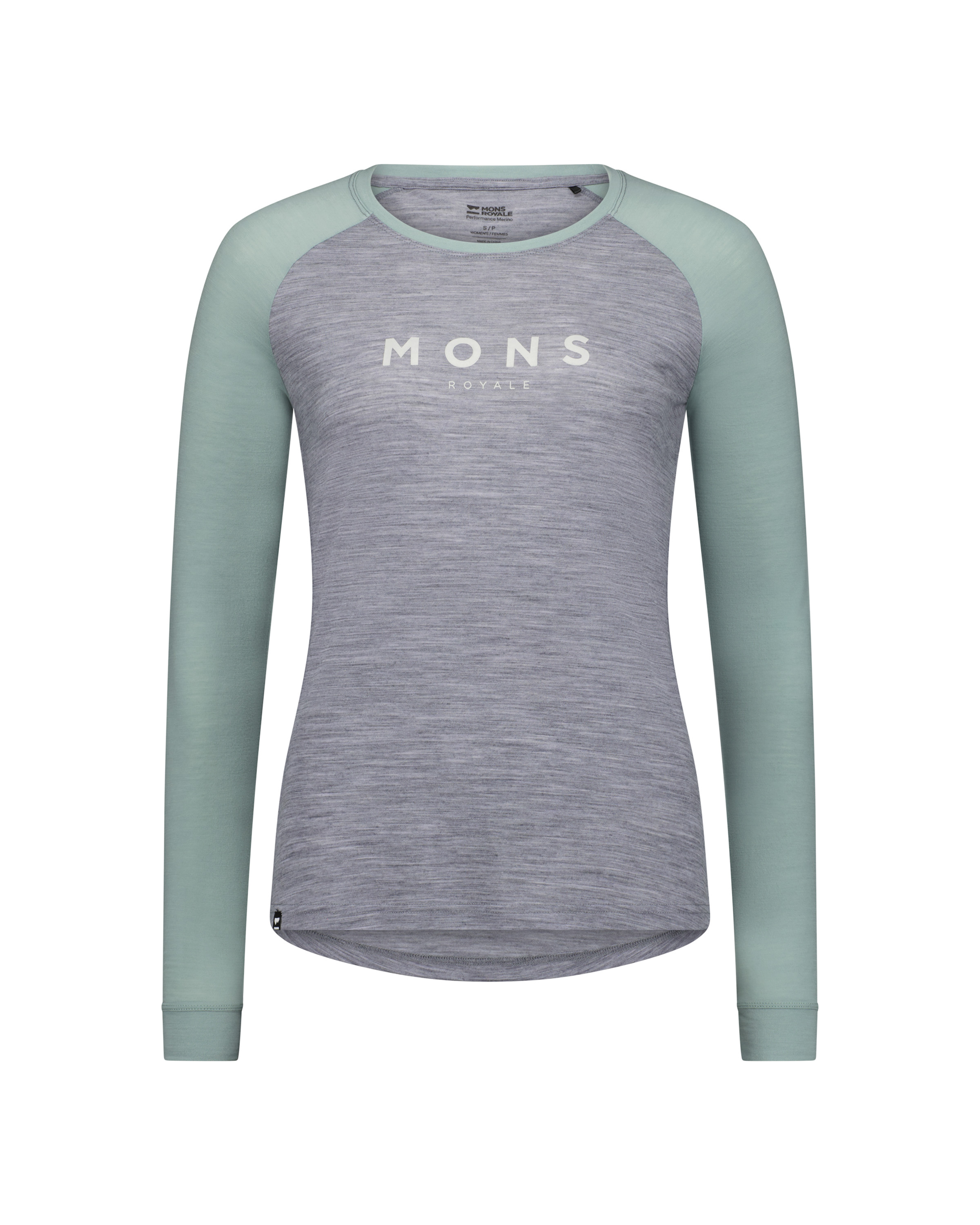 701114 100498 1139 885 201 womens icon merino raglan long sleeve grey heather dew